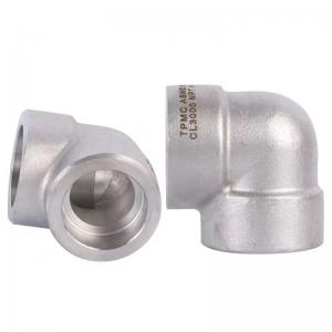 China THREADED WZ ANSI B16.11 Forged Pipe Fittings 45 Degree 90 Degree SW Elbow Socket Weld Bend supplier