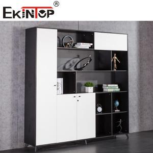 4 Drawer Lateral Fireproof File Cabinet Wood Bookshelf For Office Furniture