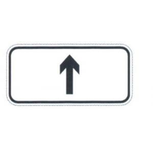 China Low Cost Rectangular Shaped Sign Outdoor Direction Sign White and Black Traffic Plate On Sale supplier