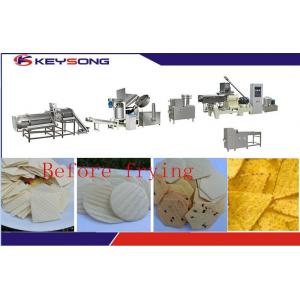 China Stainless Steel Tortilla Chips Making Machine , Fried Tortilla Chips Production Line Machine supplier