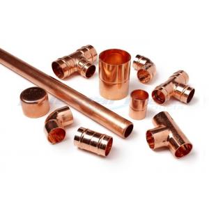 3 Way Cross Coupling Straight Tap Connector , 1/4 Inch Copper End Feed Fittings
