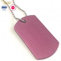 China Cross Engraved Dog Tag Necklace Laser Logo Personalized Metal Zinc Alloy Souvenir on sale