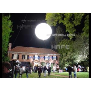 Giant LED Moon Helium Balloon Lights White / RGB Remote Control Digital Silk Printing