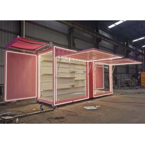 Pink Shell Prefab Shipping Container House Thermal Insulation