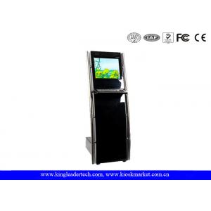 China Space Saving Standard Touch Screen Information Kiosk With Metal Kiosk Keyboard And Trackball supplier