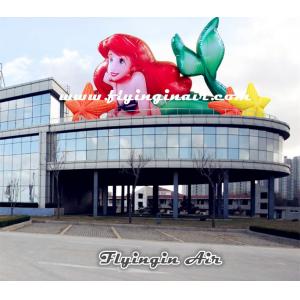 China Customized Inflatable Mermaid for Roof and Aquarium Decoration supplier