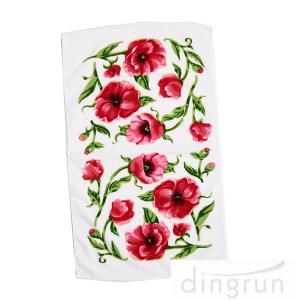China Super Houseware Flowers Custom Microfiber Towels Fast Dry Environment Friendly supplier
