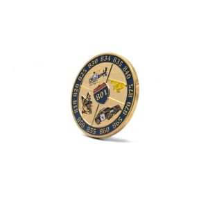 China Gold Souvenir Custom Made Commemorative Coins Round  Collecting Challenge Coins wholesale