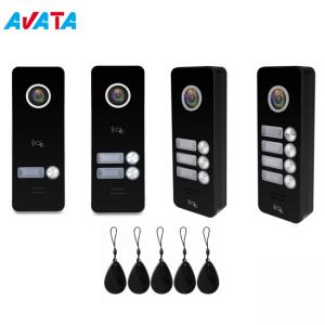 1-4 Buttons Video Door Phone Intercom Home Security Villa Apartment Doorbell