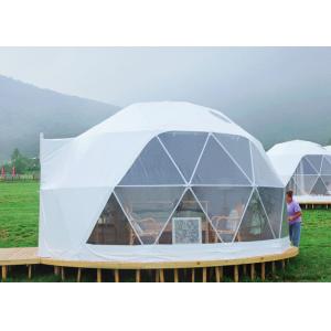 Polyester Fabric Geodesic Dome Tent UV Resistant Dome Camping Tents For Campground