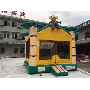 China Air Monkey Inflatable Bouncer , Palm Tree Samll Inflatable Bounce Castle For Little Kids supplier