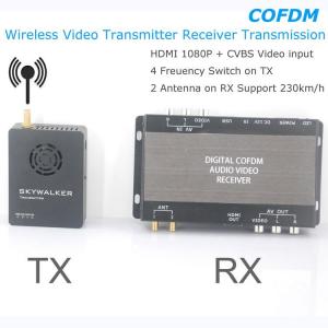 COFDM Wireless Video Transmitter Receiver Transmission HDMI HD 1080P composite CVBS in H.264 COFDM-904T
