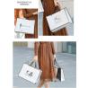 China Black box horizontal white card gift paper bag for men and women. wholesale