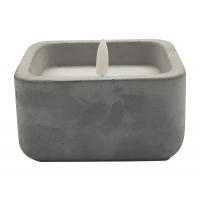 China Christmas Halloween Cement Square LED Candle Light 10.2*10.2*5.3(6.2)Cm on sale