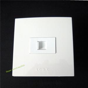 Pure White ETH Phone Socket Wall Panel Connector Lowest Cost For Home Socket Installation