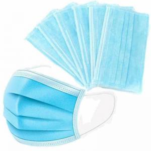 Multi Layer Disposable Face Mask For Droplets / Dust / Flu Germs Prevention
