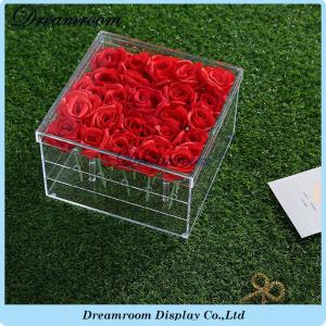 China High Quality Transparent Clear Acrylic Waterproof Fresh Flowers Boxes supplier