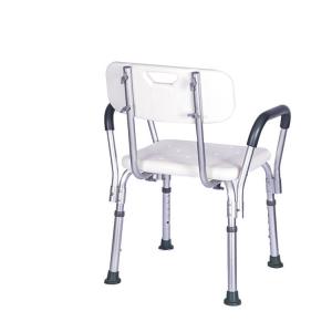 China Anti Slip Safest Shower Chair Brushed Aluminum Shower Bench supplier