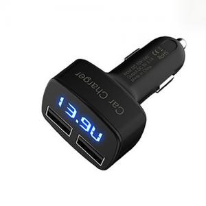 China Universal USB Dual Port Car Charger Adapter ABS PC DC5V 3.1A supplier