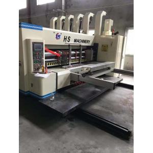 Rotary Stacker Printer Slotter Die Cutter Machine 4 Color Flexo Printing