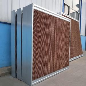 China 7090 Brown PVC Evaporative Cooling Pad Systems supplier