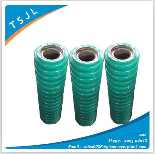Belt conveyor rubber ring roller/ impact idler rollers