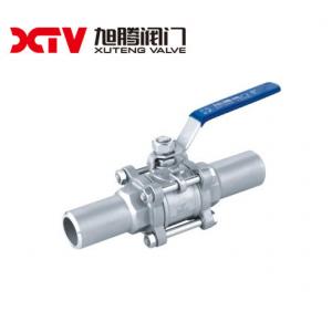 China Welding Connection Form 3-PCS Floating Ball Valve Q61F Structure supplier