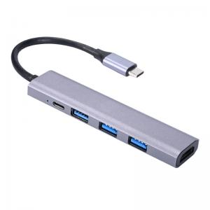 Usb C Multiport Hub Adapter  USB C To USB Hub With 100W PD, Uni (Slim& Aluminum& Nylon) USB Type C To USB Adapter