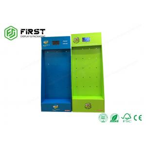 Environmental Friendly Custom Color Printing Creative POP Cardboard Hanging Hook Display Stand