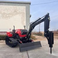 China Crawler Tracked Compact Tractor 50HP Rotary Mini Bulldozer Cultivator on sale