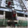 100m Single Cage Construction Hoist , Steel Galvanized Material