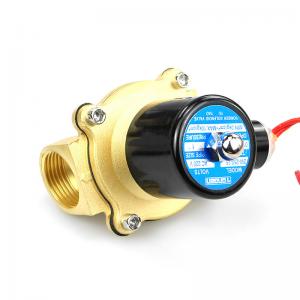 Closed Oil Water Solenoid Control Valve AC220V DC12V 24V High Pressure 2 Ways