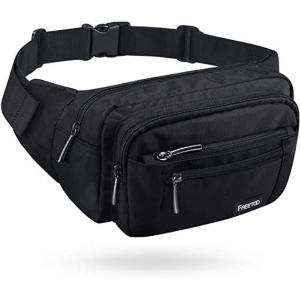 Bum Fashion Fanny Pack Men Women Water Resistant Waist Bag With 6 Zipped Pockets