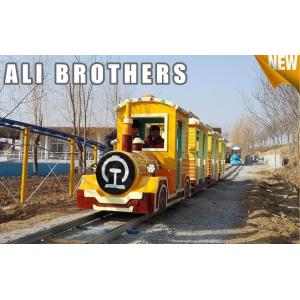 China Outdoor Amusement Equipment Tourist Electric Train Games New Design Track And Trackless Train supplier
