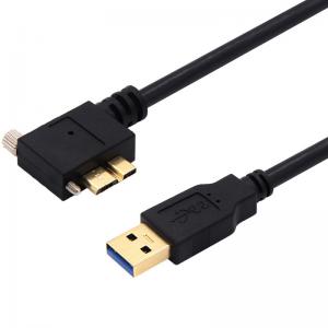 China Industrial Camera Usb3 Vision Cables 2m Micro B Male With Double Screw Lock supplier