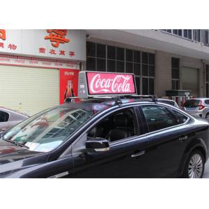 IP65 Outdoor Mobile LED Screen Taxi Top Advertising Signs 5500 nits Brightness