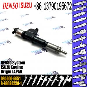 Huida Diesel Engine Fuel Injector 095000-6651 8-98030550-1 for genuine quantity