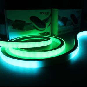 China 50m bobine 18x18mm carré flexible personnalisé LED néon tubes lumières RGB neon changeant de couleur supplier