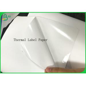 China Blank White Waterproof Thermal Label Paper Sticker Rolls Self Adhes Barcode Paper supplier