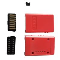 China New Assembled Red Housing J1962 16 Pin OBDII Gold Plated Bent Pin Male Connector Plug With Assembled Female on sale