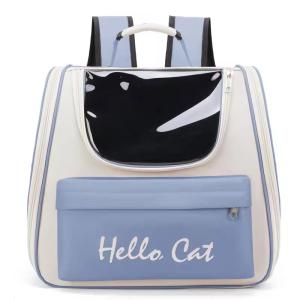 Black / Grey Pet Carrier Bag Foldable Breathable Dog Carrier Side Large Space