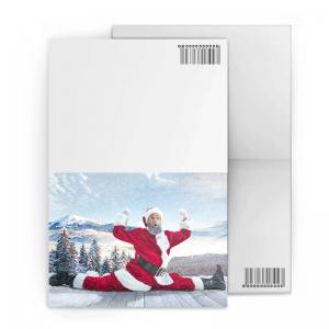 China Merry Christmas Custom Lenticular Printing Greeting Card With Santa Claus 3D Effect supplier