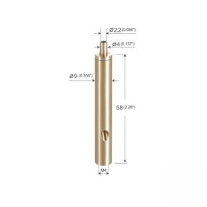 China Long Cylindrical Smart Hanging Cable Gripper 9x58mm Brass Material YW86412 supplier