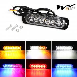 6LED Car Side Marker Lights Trucks Strobe Lamp LED Flasher Warning Lights