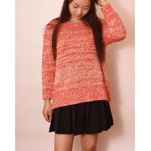 Ladies sweaters Casual Fall and winter clothes Red sweater Loose