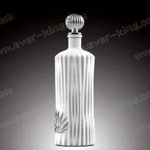 Empty Transparent Wine Tequila Glass Bottle Lead Free 750ml