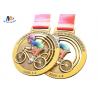 Stock Riding Medals Antique Brass Plating And Colorful Printing Relief Medailles