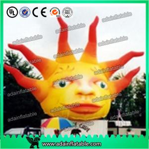 5m Giant Advertising Inflatable Sun with LED Light for Club and Party Decoration