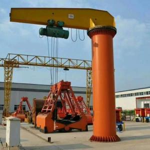 360 Degree Rotation Column Crane Fixed Jib Hoist Crane 2 Ton Remote Control