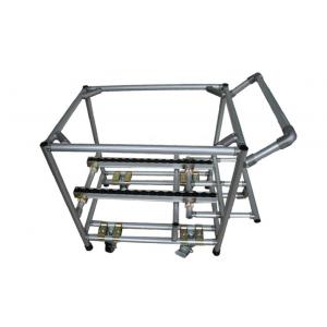 China Adjustable Aluminum Assemble Steel Pipe Storage Rack Hand Truck Trolley ODM / OEM supplier